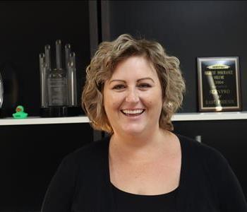 Professional headshot of Jessica Rediger, Estimator and Dispatch Coordinator at SERVPRO of Phoenix, smiling in SERVPRO attire